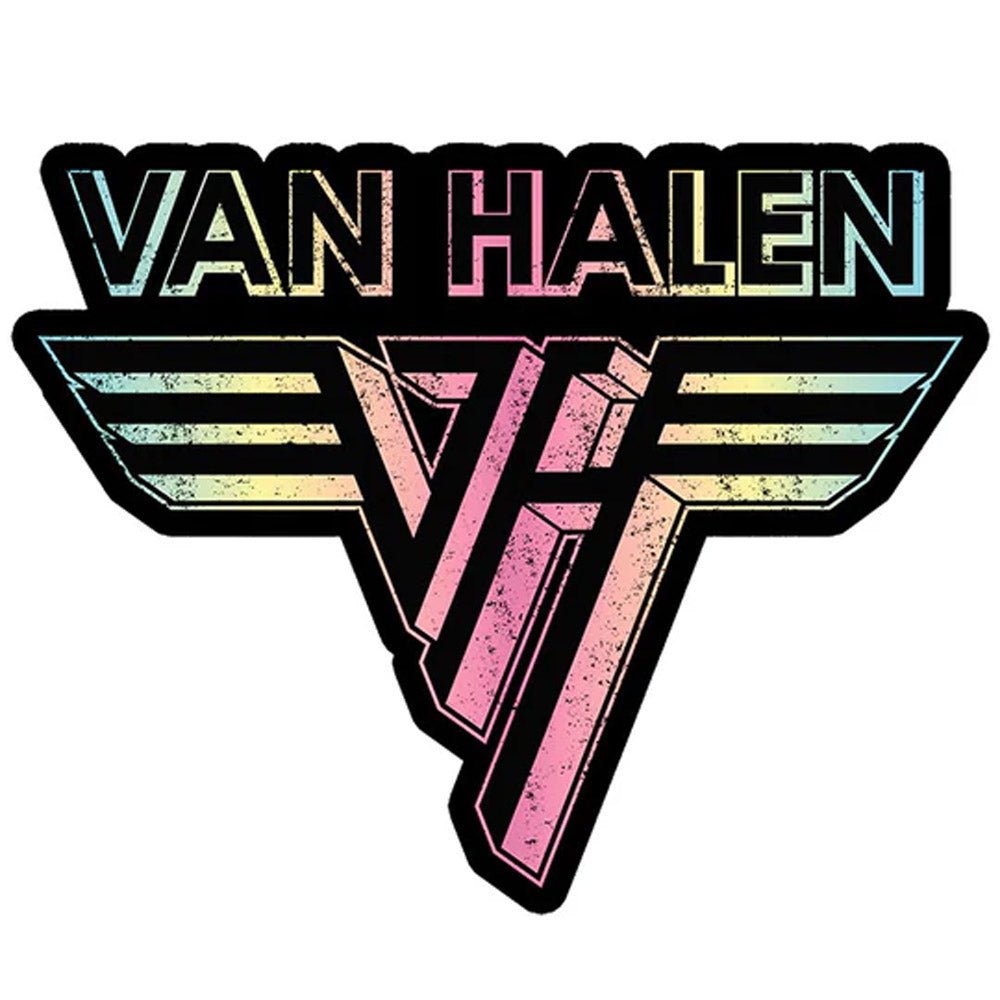 VAN HALEN ヴァンヘイレン (エドワード生誕 70周年 ) - Rainbow Logo / ステッカー - PGS